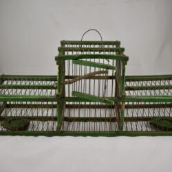 Rustic Vintage French Handmade Double Finch Bird Trap